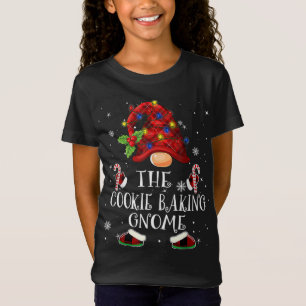 Camiseta Cookie Baking Gnome Búfalo Plantado Árbol De Navid