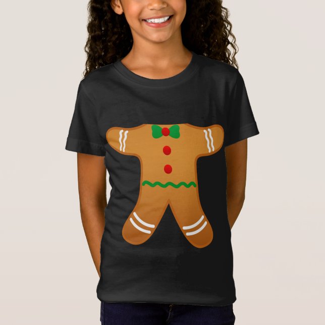 Camiseta Cookie Baking Holiday Gingerbread disfraz de hombr (Anverso)