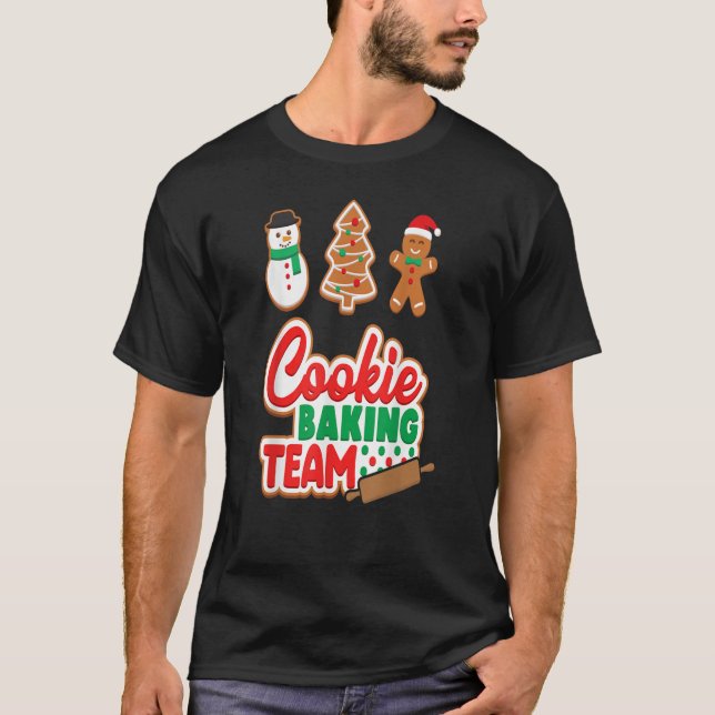 Camiseta Cookie Baking Shirt Crew Familia Xmas (Anverso)
