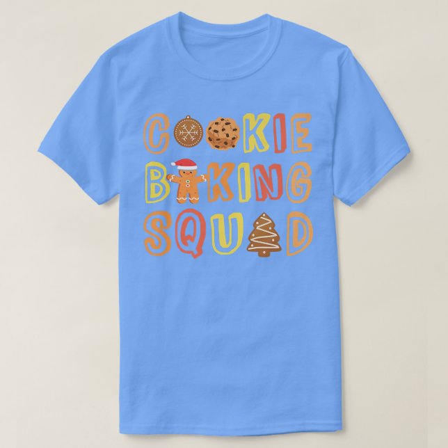 Camiseta Cookie Baking Squad Gingerbread Man Cafetería Bake (Diseño del anverso)