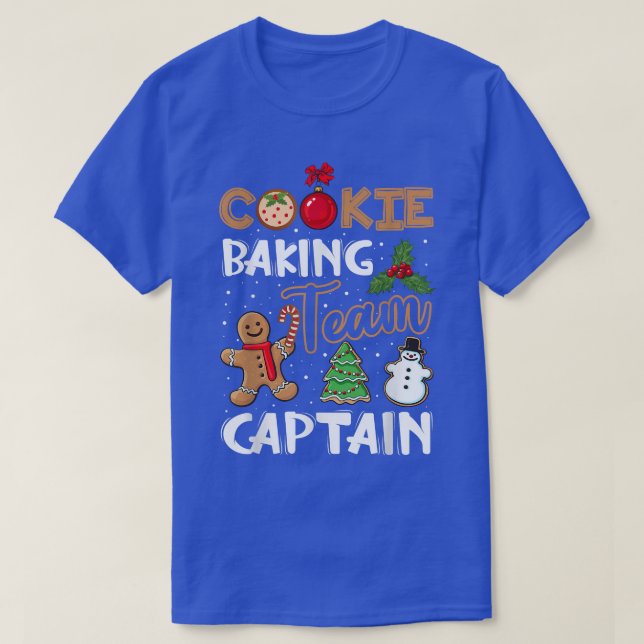 Camiseta Cookie Baking Team Captain Gingerbread Christmas 1 (Diseño del anverso)