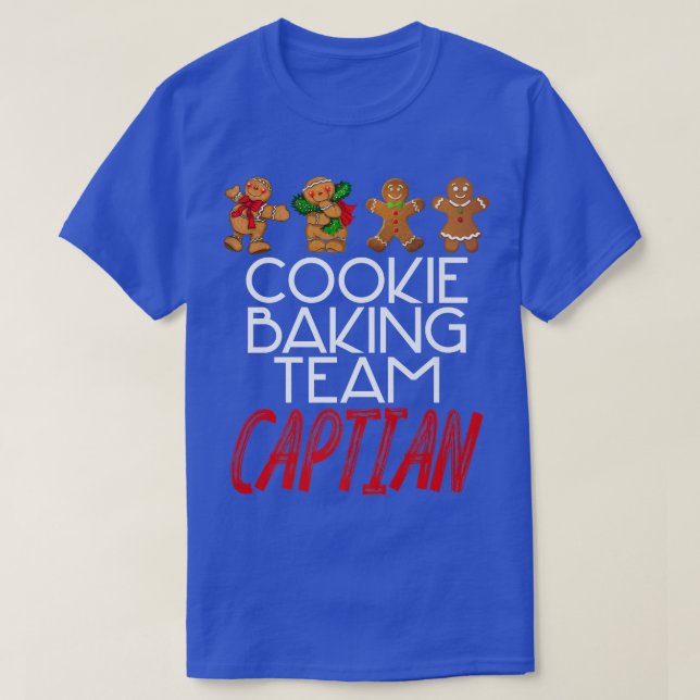 Camiseta Cookie Baking Team Captain Humorous Christmas Merc (Diseño del anverso)