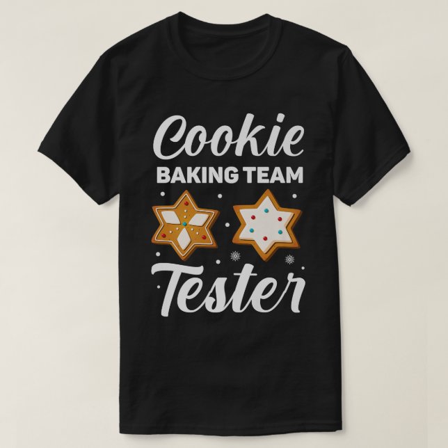 Camiseta Cookie Baking Team Tester (Diseño del anverso)