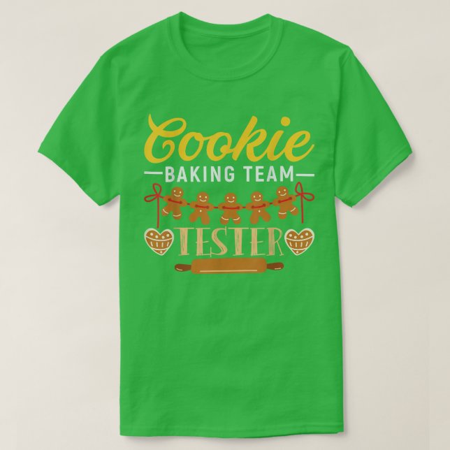 Camiseta Cookie Baking Team Tester  1144 (Diseño del anverso)