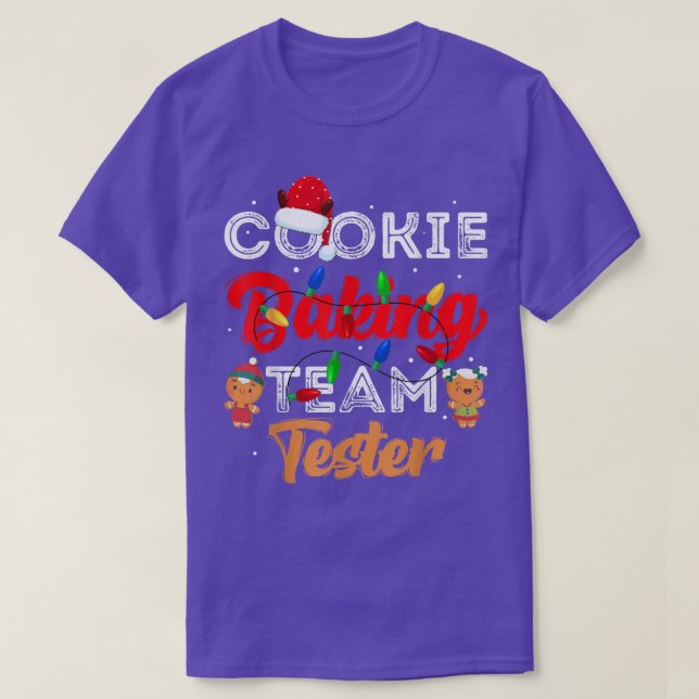 Camiseta Cookie Baking Team Tester Cute Gingerbread Merry C (Diseño del anverso)