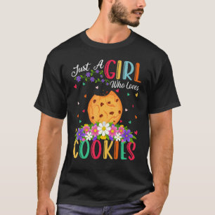 Camiseta Cookie Biscuit, solo un Chica que ama la galleta