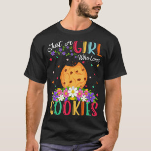 Camiseta Cookie Biscuit, solo un Chica que ama la galleta