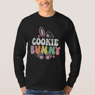 Camiseta Cookie Bunny Women Easter Day Rabbit Grandma Famil
