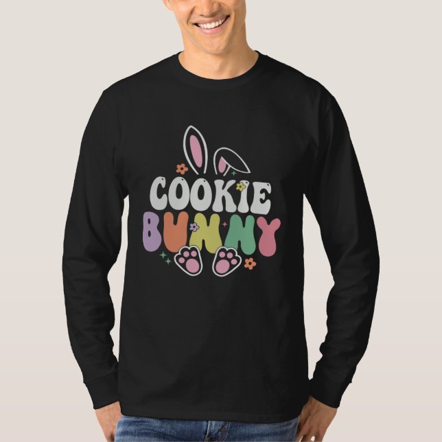 Camiseta Cookie Bunny Women Easter Day Rabbit Grandma Famil (Anverso)