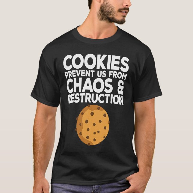 Camiseta Cookie cita la idea de galleta de chocolate (Anverso)