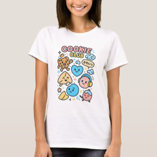 Camiseta Cookie Club Kawaii – Sweet Squad, Soft Crunch