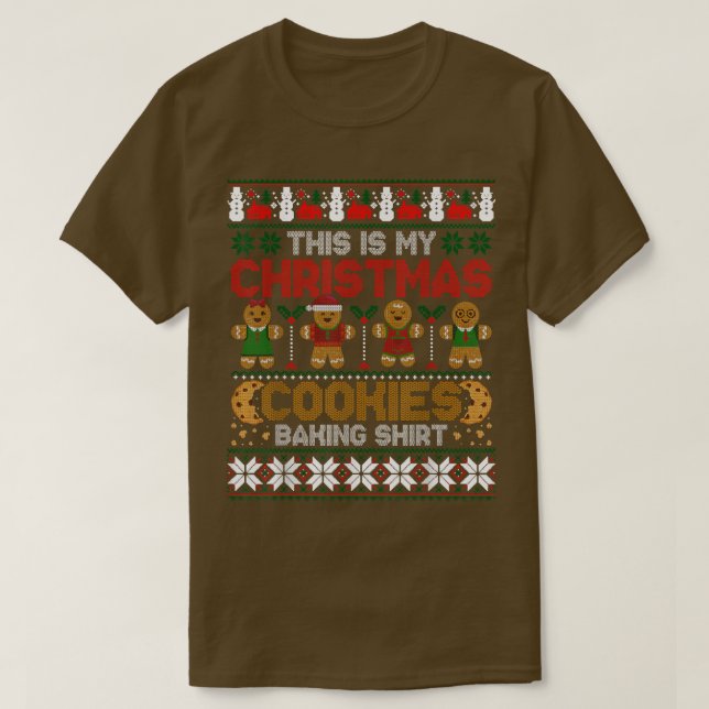 Camiseta Cookie Crew Gingerbread Esta Es La Coca De Mis Nav (Diseño del anverso)