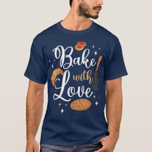 Camiseta Cookie de hornear Croissant Whisk