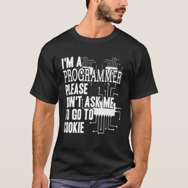 Camiseta Cookie de programadores informáticos para nervios  (Anverso)