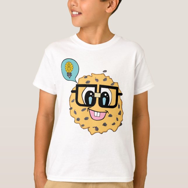 Camiseta Cookie inteligente (Día de Idioma) (Anverso)