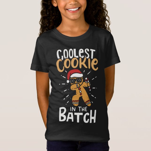 Camiseta Cookie más fría en el lote Dabbing Gingerbread Mam (Anverso)