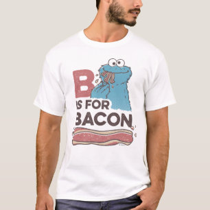 Camiseta Cookie Monster   B es para Bacon