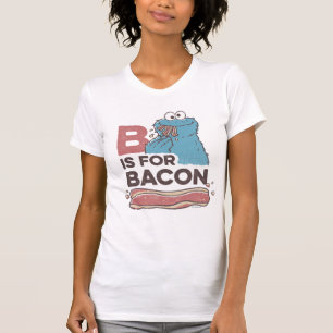 Camiseta Cookie Monster   B es para Bacon