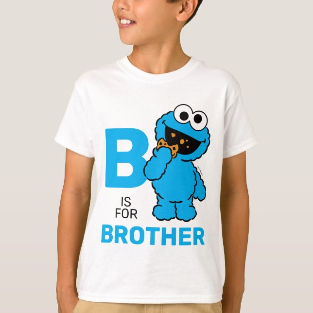 Camiseta Cookie Monster | B es para Brother (Anverso)
