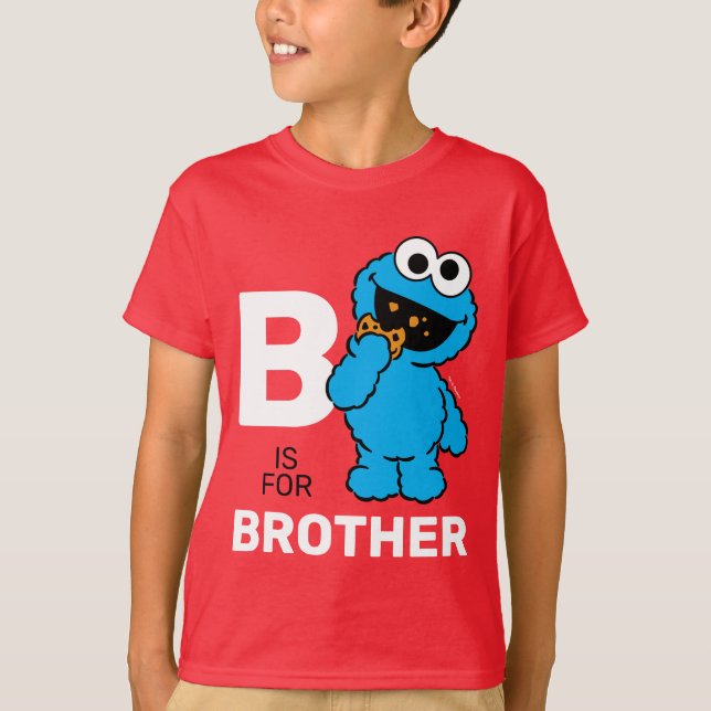 Camiseta Cookie Monster | B es para Brother (Anverso)
