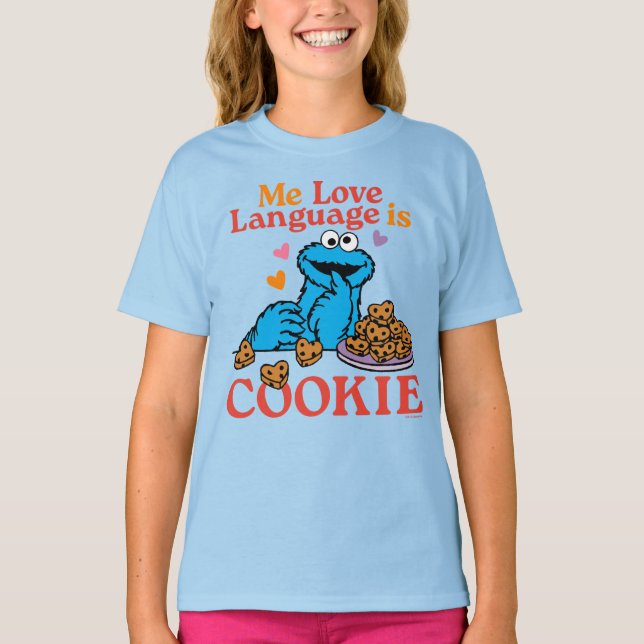 Camiseta Cookie Monster | Cita el día de San Valentín (Anverso)