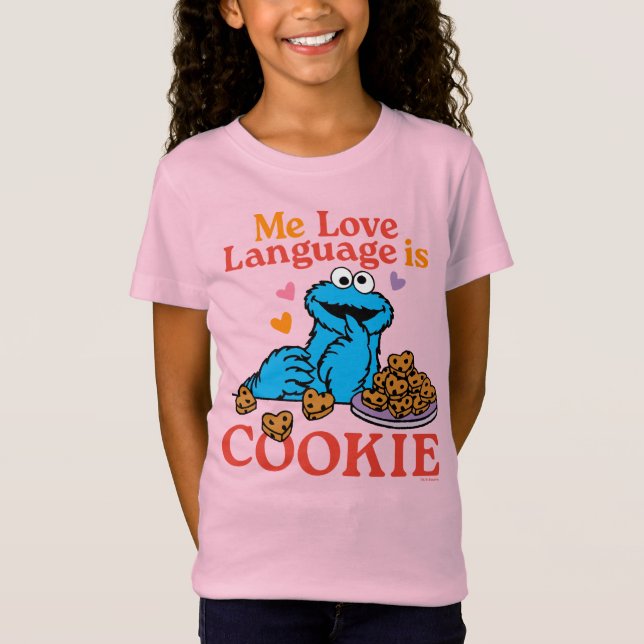 Camiseta Cookie Monster | Cita el día de San Valentín (Anverso)