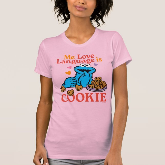 Camiseta Cookie Monster | Cita el día de San Valentín (Anverso)