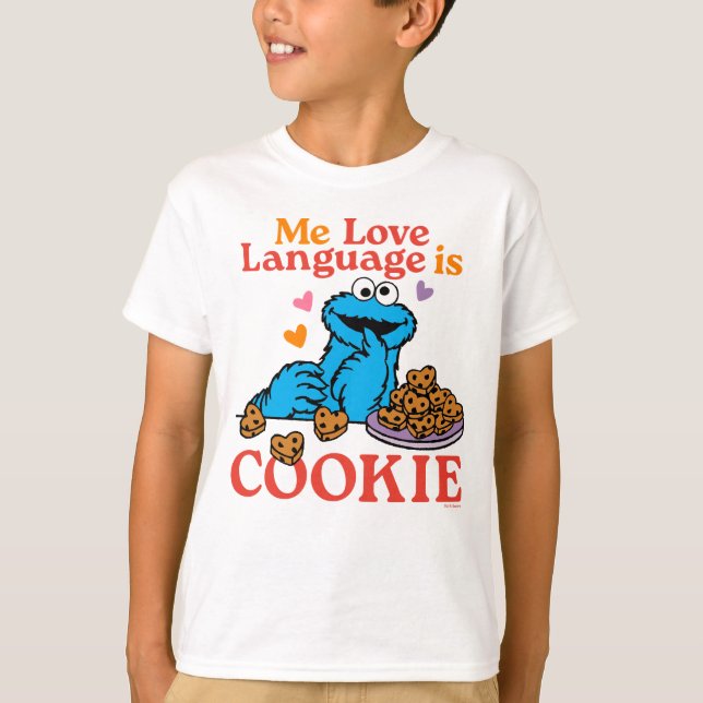 Camiseta Cookie Monster | Cita el día de San Valentín (Anverso)
