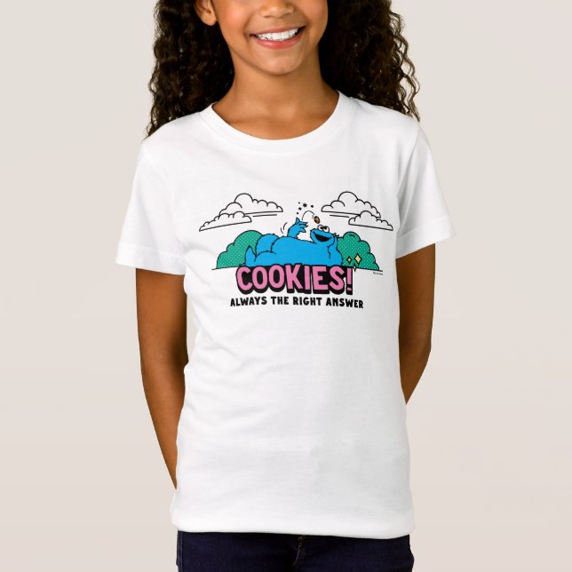 Camiseta Cookie Monster | Cookies Siempre la respuesta corr (Anverso)