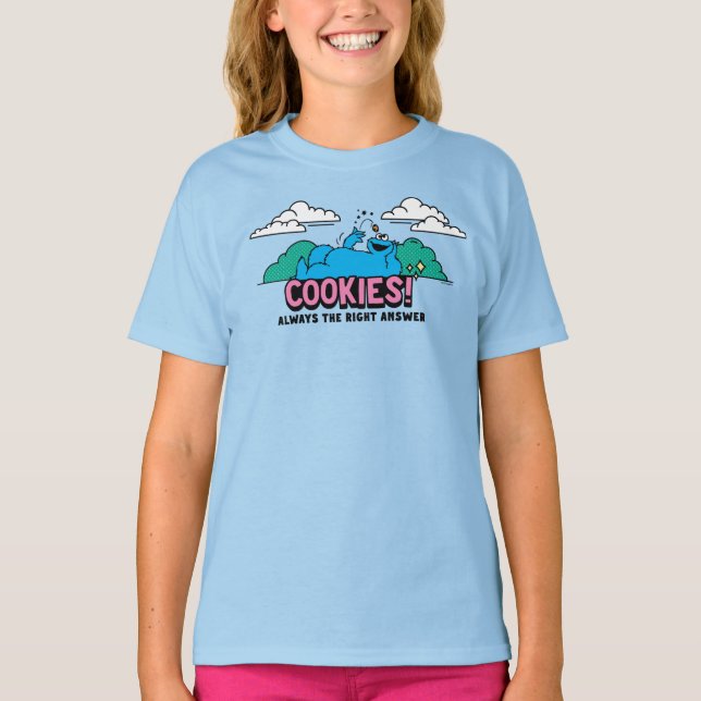 Camiseta Cookie Monster | Cookies Siempre la respuesta corr (Anverso)