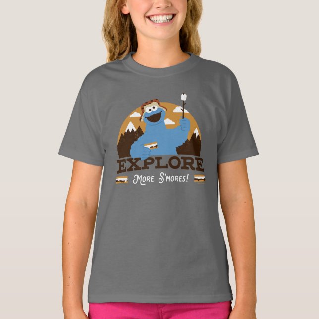 Camiseta Cookie Monster | Explorar más marcas (Anverso)