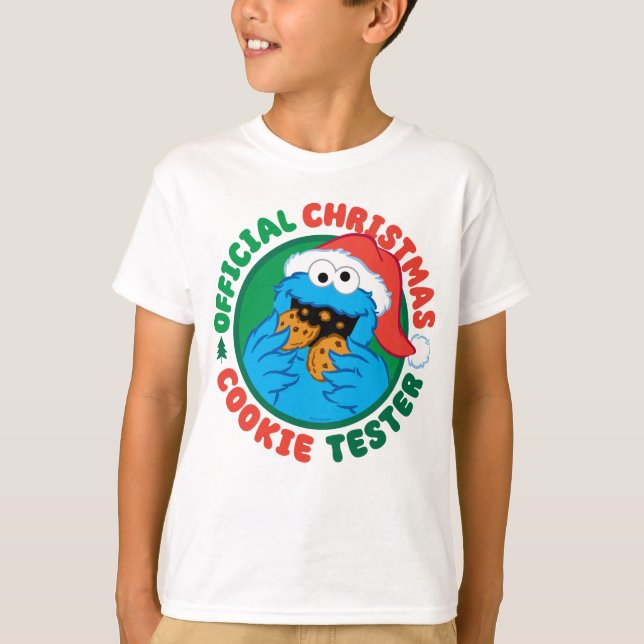 Camiseta Cookie Monster | Navidades oficiales Cookie Tester (Anverso)