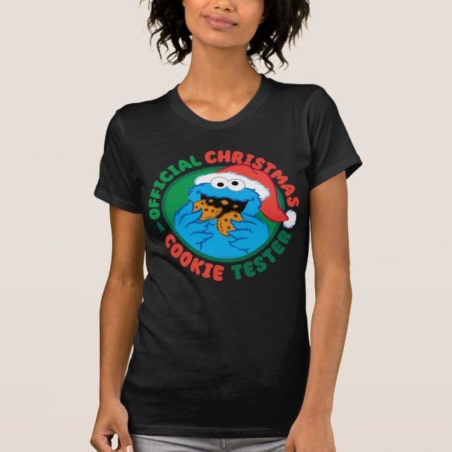 Camiseta Cookie Monster | Navidades oficiales Cookie Tester (Anverso)