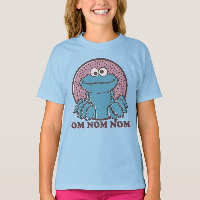 Camiseta Cookie Monster | Om Nom (Anverso)