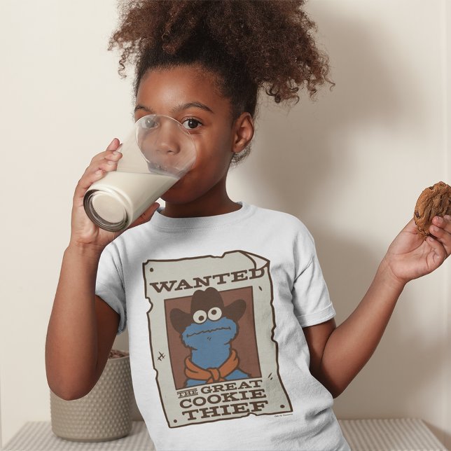 Camiseta Cookie Monster | Poster deseado (Kid wearing shirt)