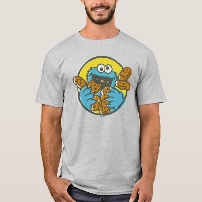 Camiseta Cookie Monster Retro (Anverso)