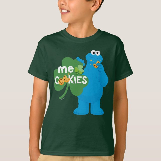 Camiseta Cookie Monster | Shamrock Love (Anverso)