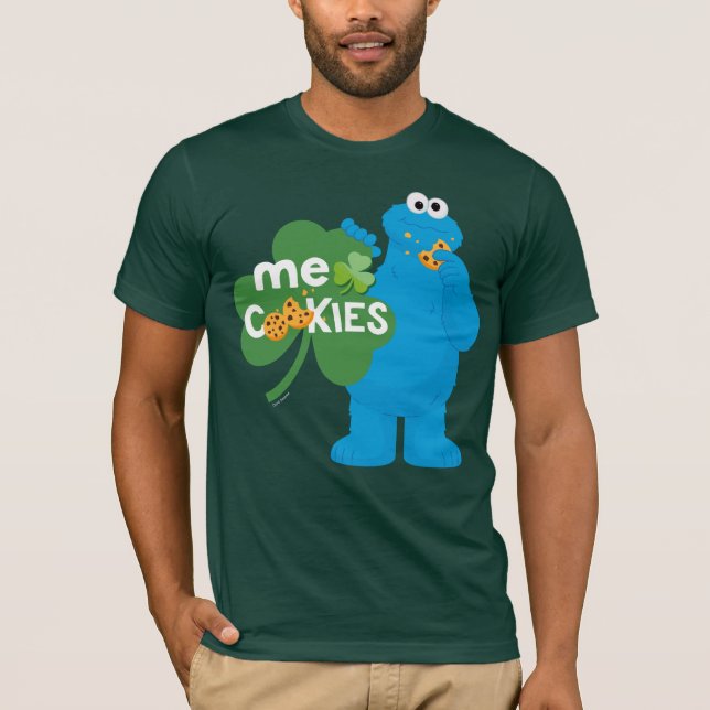 Camiseta Cookie Monster | Shamrock Love (Anverso)