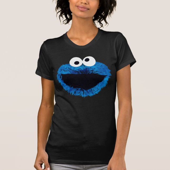 Camiseta Cookie Monster | Tendencia acuarela (Anverso)