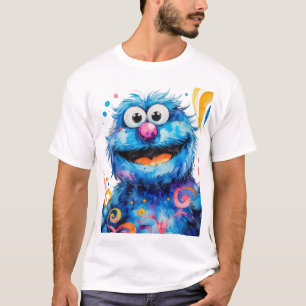 Camiseta Cookie Monster Watercolor Trend T-Shirt