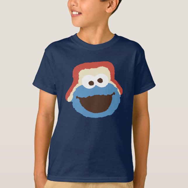 Camiseta Cookie Monster Woodland Face (Anverso)