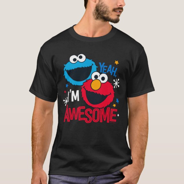 Camiseta Cookie Monster y Elmo | Sí, soy increíble (Anverso)