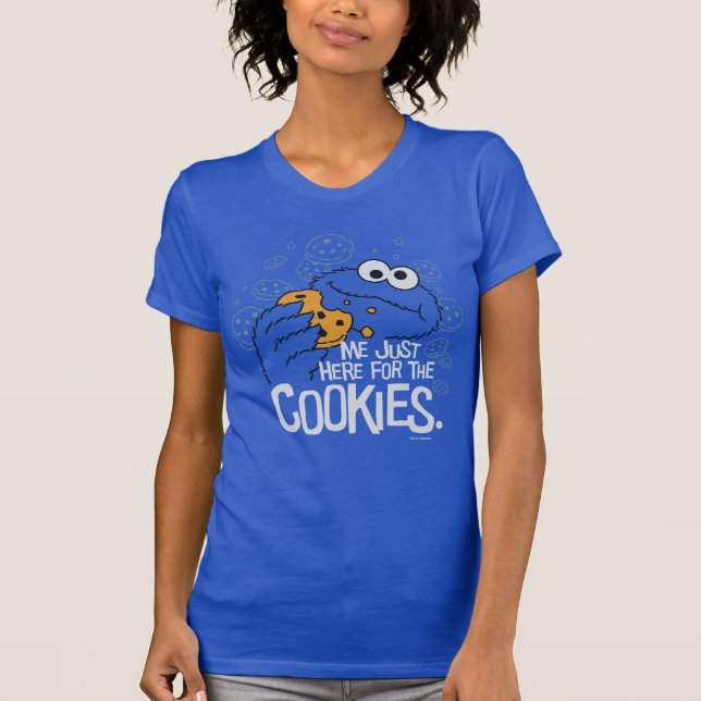 Camiseta Cookie Monster | Yo solo aquí para las galletas (Anverso)