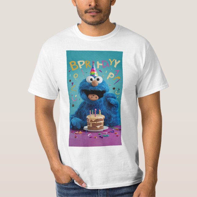 Camiseta "Cookie Monster's Birthday Bash: Pop Edition!" (Anverso)