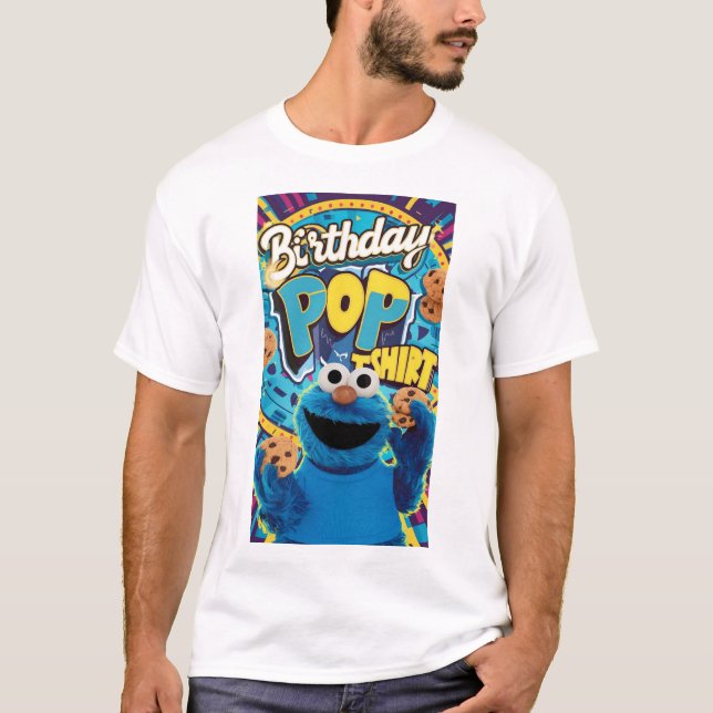 Camiseta "Cookie Monster's Birthday Bash: Pop Edition!" (Anverso)