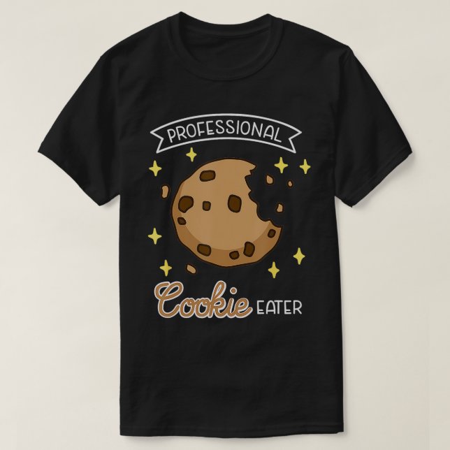 Camiseta Cookie Profesional Eater Funny Cookie Lover Bakin (Diseño del anverso)