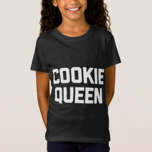 Camiseta Cookie Queen es gracioso diciendo galletas de comi