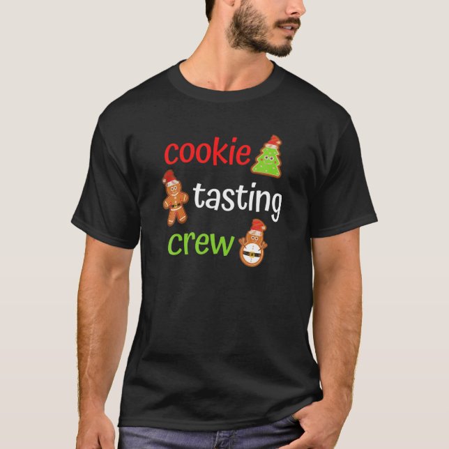 Camiseta Cookie Tasting Crew Team Navidades Familia (Anverso)