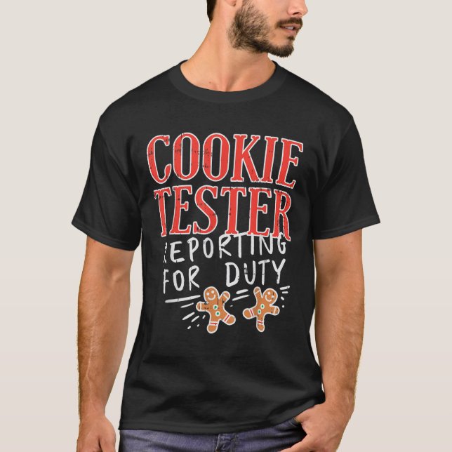 Camiseta Cookie Tester Rerting Duty Funny Christmas Xmas Ki (Anverso)