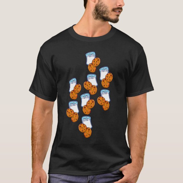 Camiseta Cookies De Chip De Chocolate Y Gráfica De Alimento (Anverso)